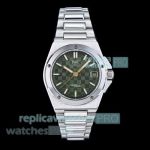 IWS Swiss Replica IWC Schaffhausen Ingenieur Dark Green Dial Stainless Steel Watch 35mm 